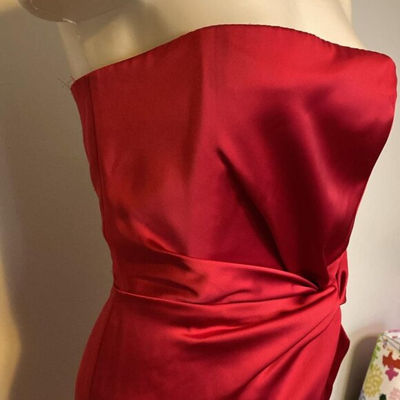 16Arlington strapless dress with feather trim - Picture 11 of 12
